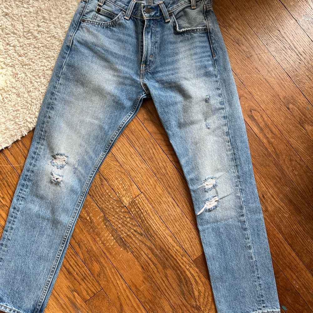 Levi's Light Blue Straight women’s orange tag Jeans - Picture 3 of 7